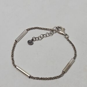 Retired SILPADA "Water's Edge" Sterling Silver Bar and Chain Bracelet B3209